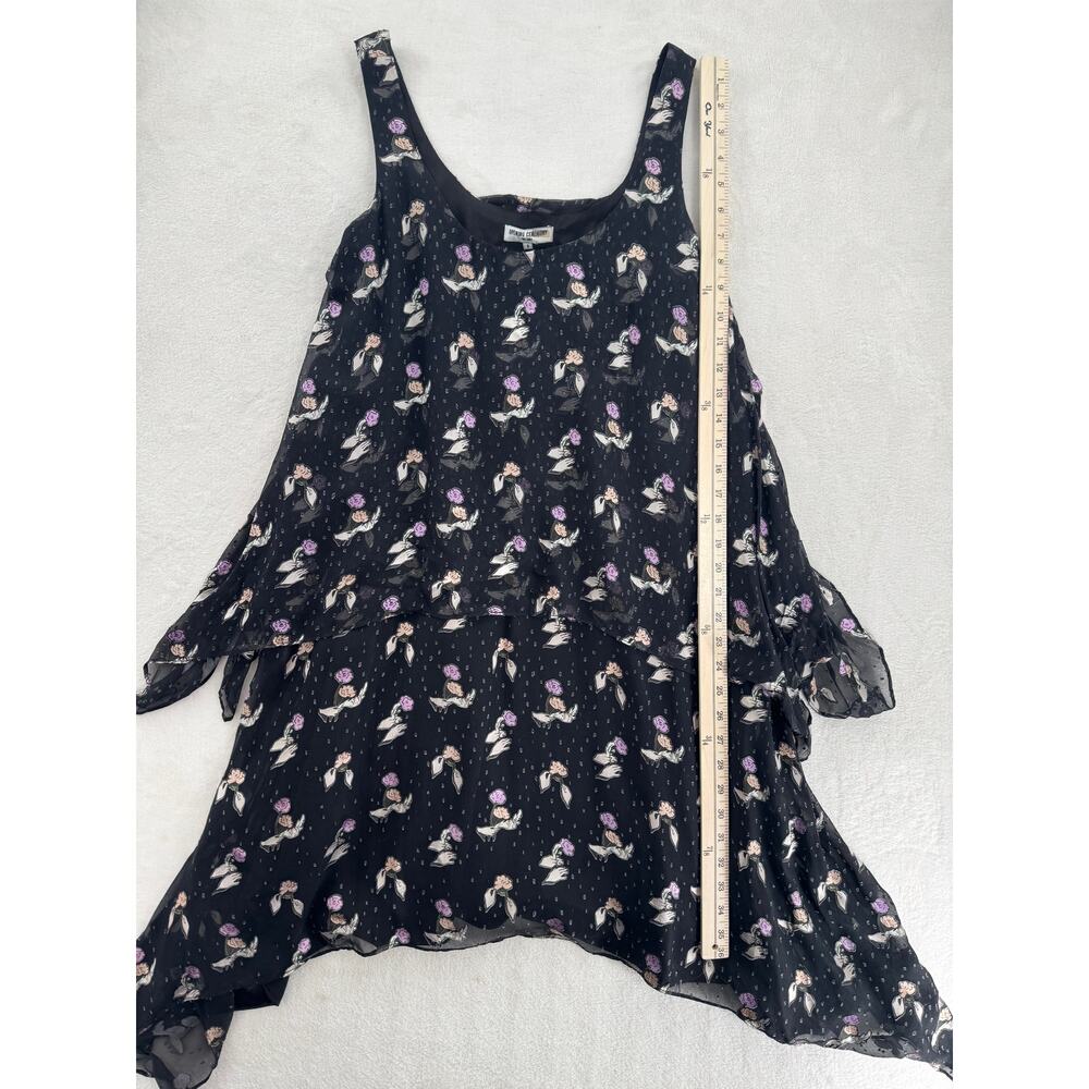 Opening Ceremony Black Gestures Burnout Handkerchief Dress Sleeveless 8 - Picture 7 of 11